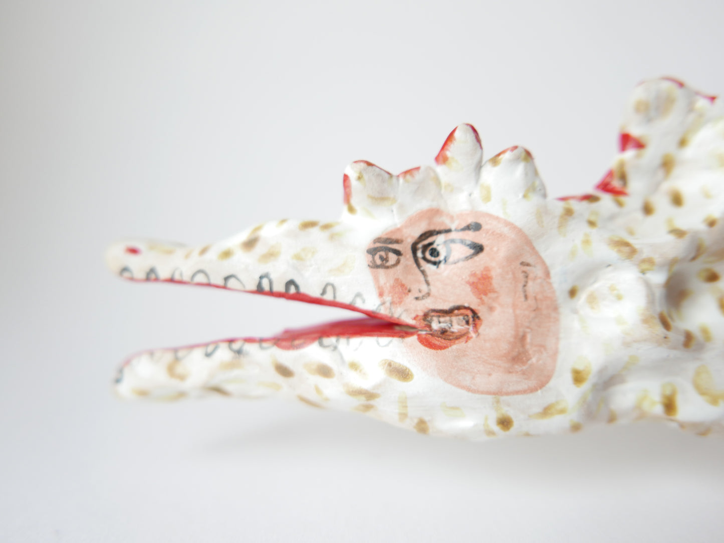 Crocodile Woman - Faye Moorhouse ceramic sculpture