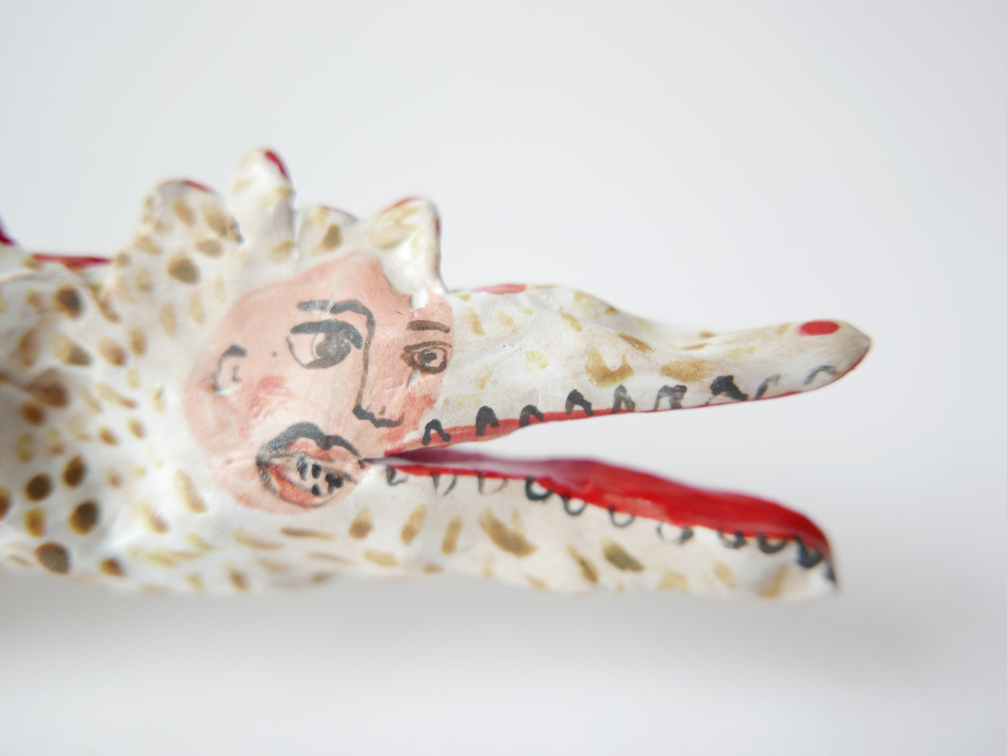 Crocodile Woman - Faye Moorhouse ceramic sculpture