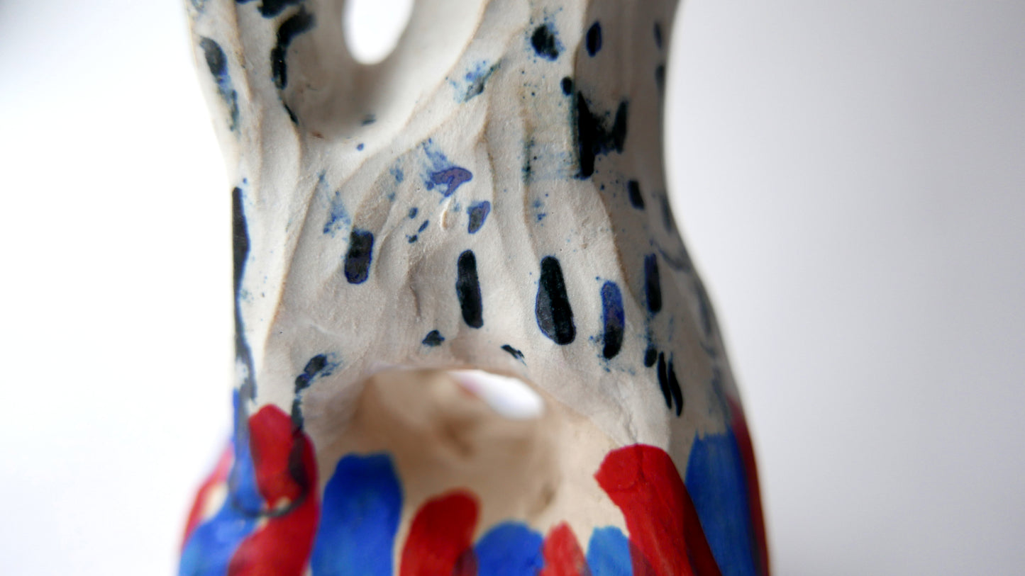 Circus Cat Candlestick Holder