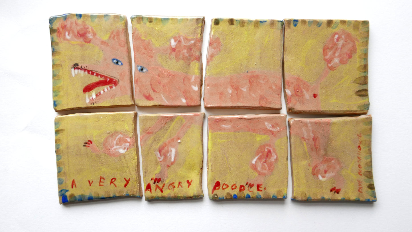 A Very Angry Poodle - Tiles