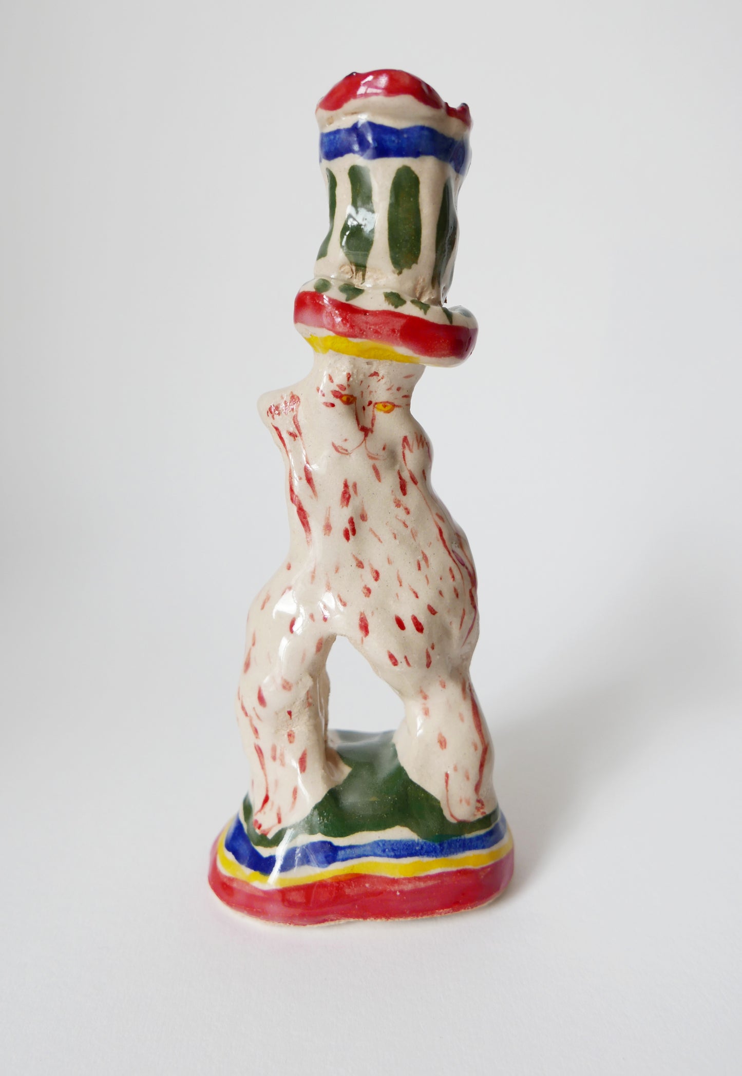 Circus Cat Candlestick Holder