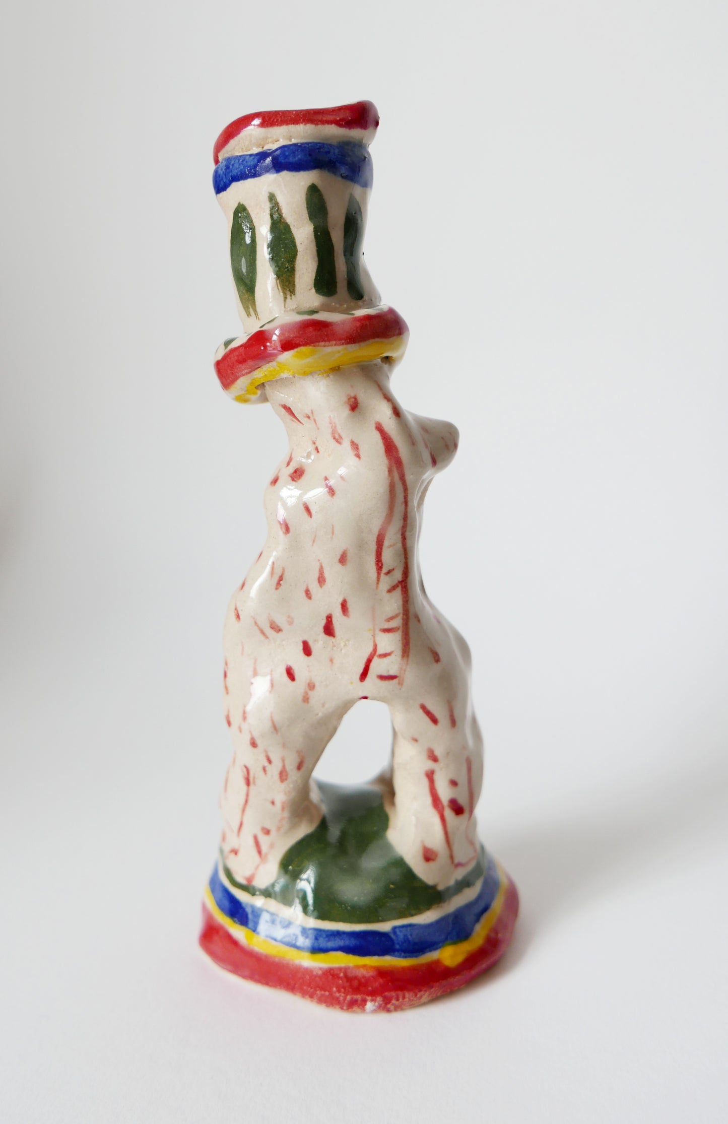 Circus Cat Candlestick Holder