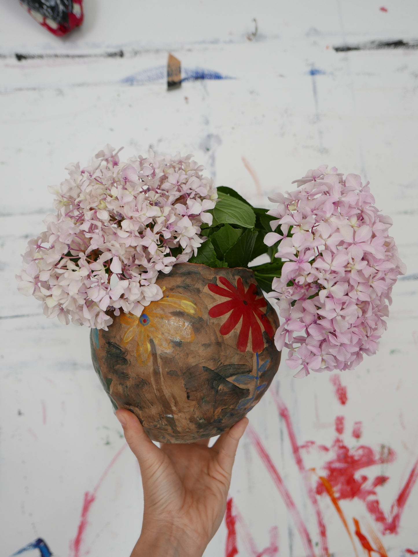 Dewy Autumn Morning Flower Vase