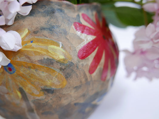 Dewy Autumn Morning Flower Vase