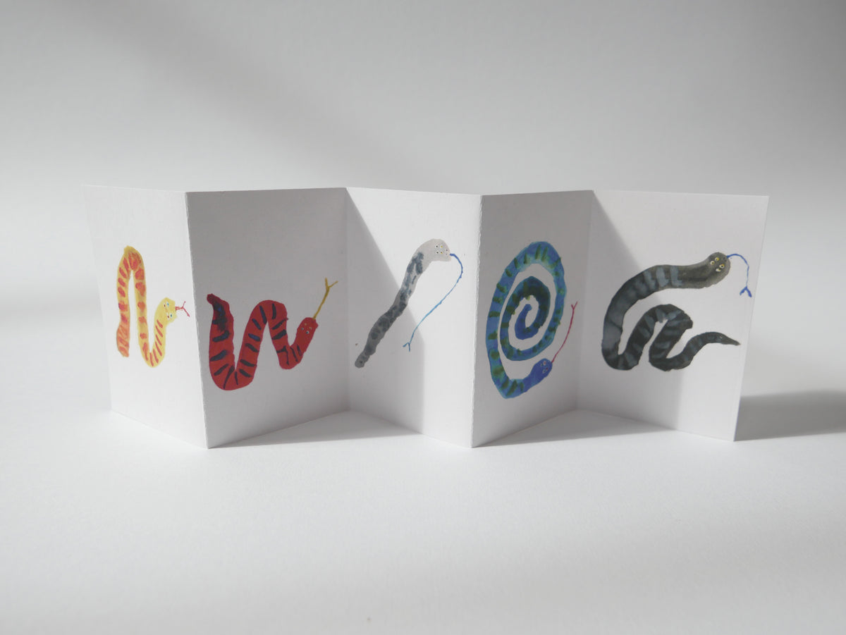 Concertina Zine - Five Snakes