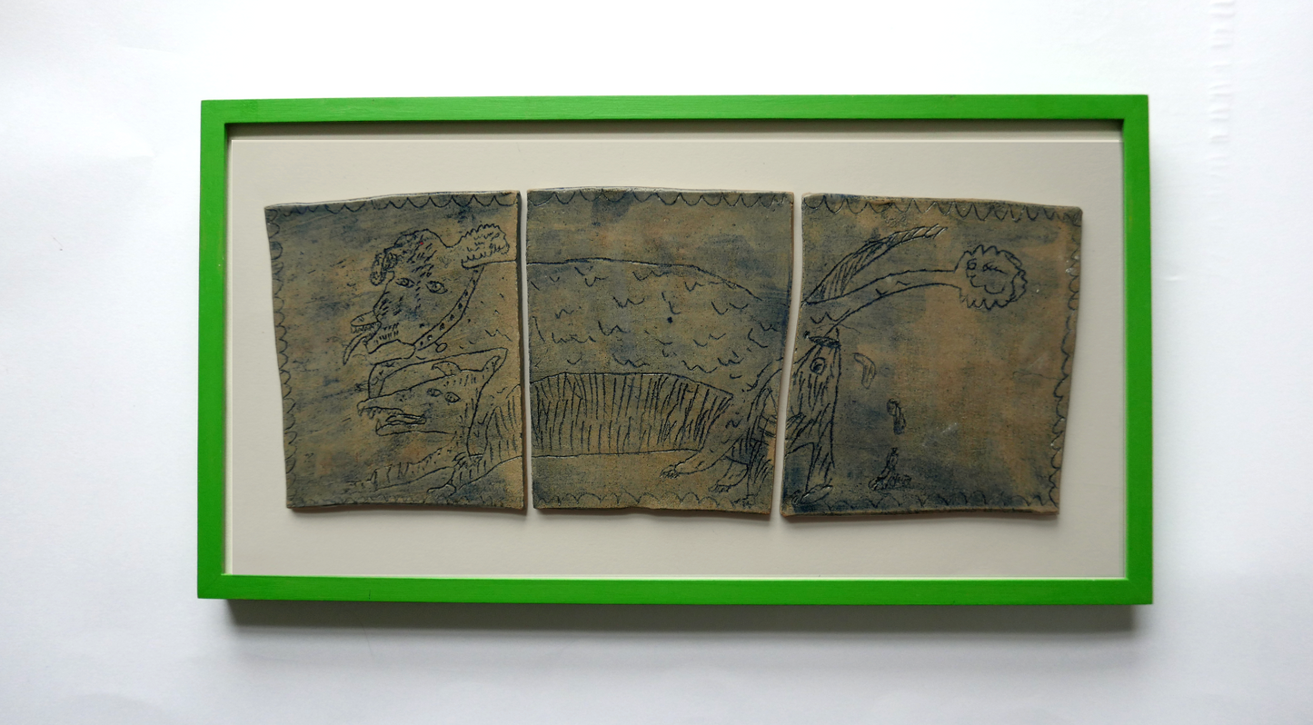 Pooing Dogs in Love - Tiles