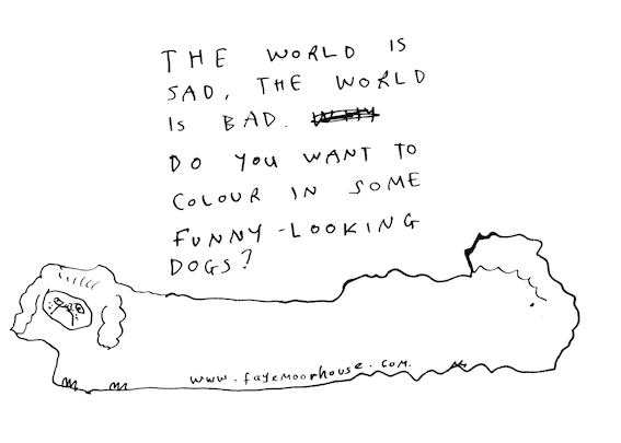 Happy Dogs For A Sad World (A Colouring Book) ZINE