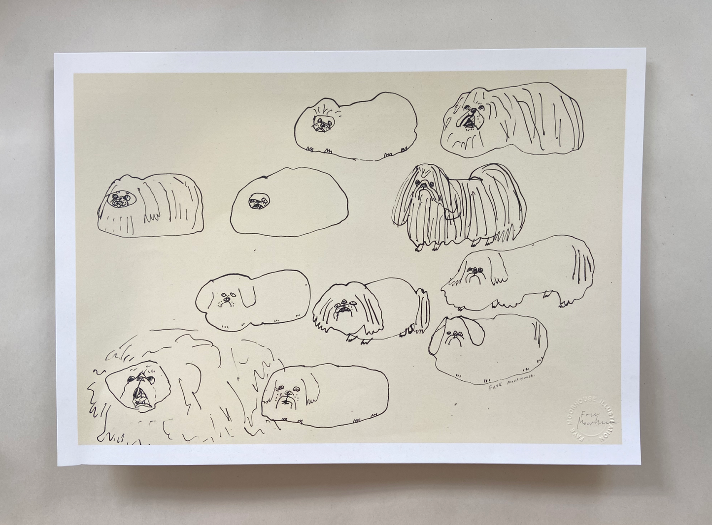 A Sad Pekingese Party