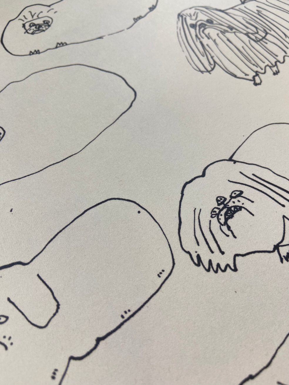 A Sad Pekingese Party