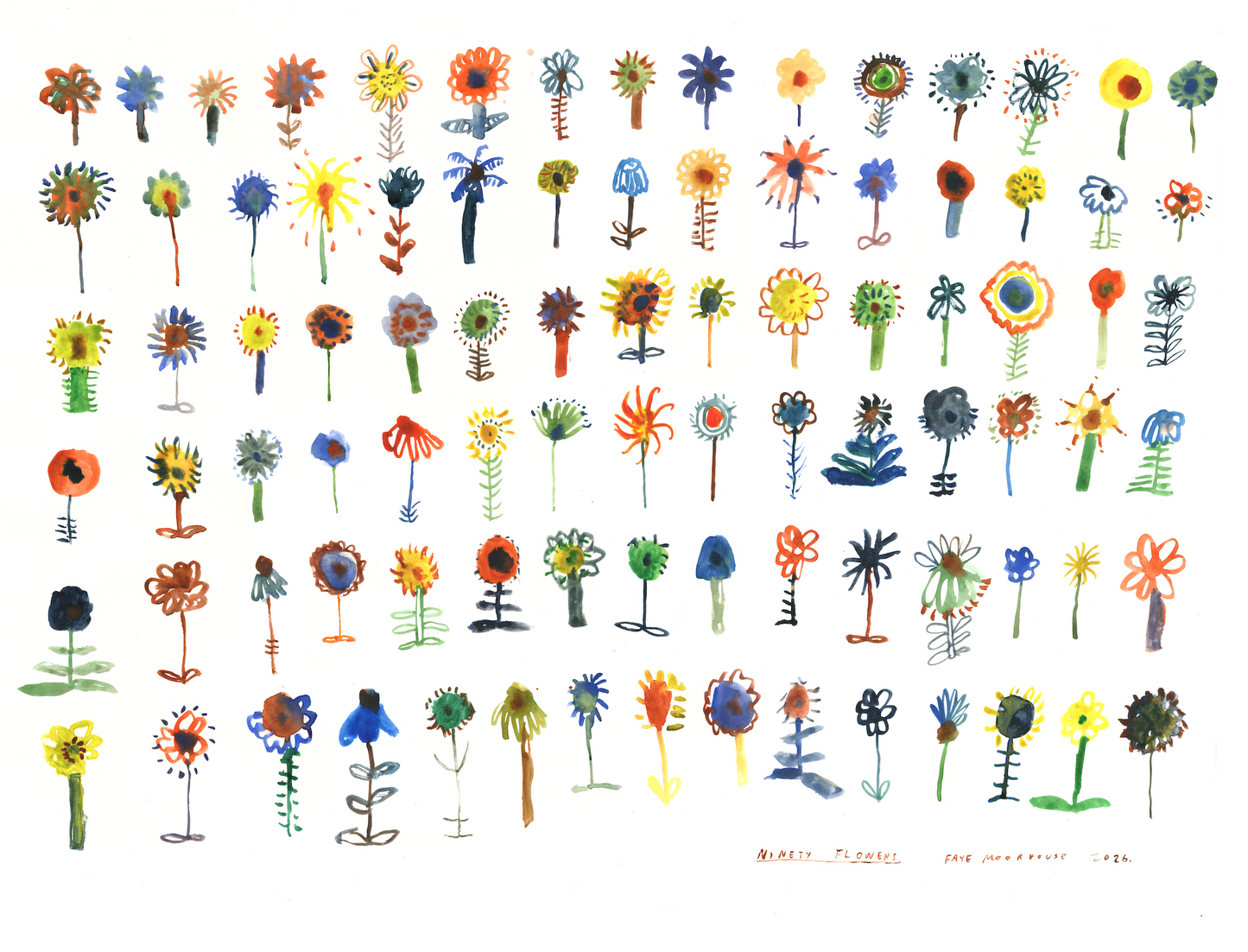 Ninety Flowers