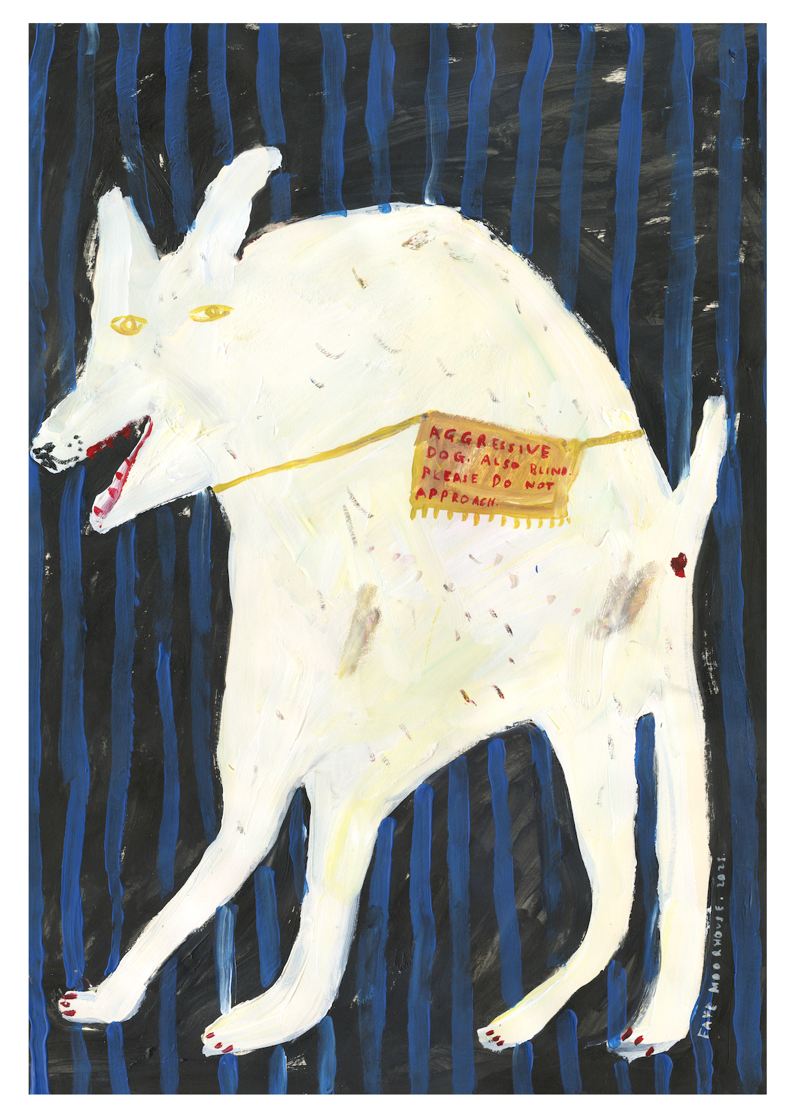 Mini Print - Aggressive Dog Also Blind