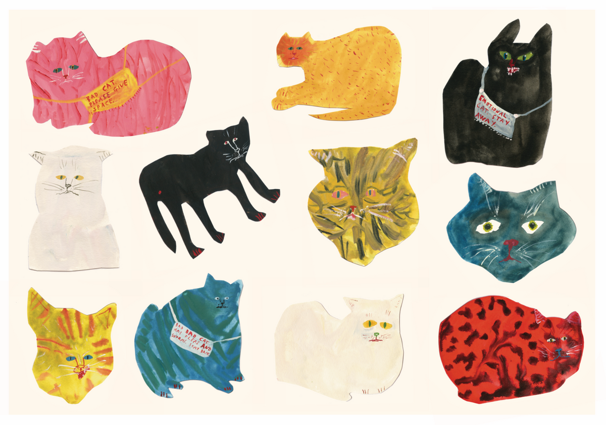 Mini Print - Emotional Cats