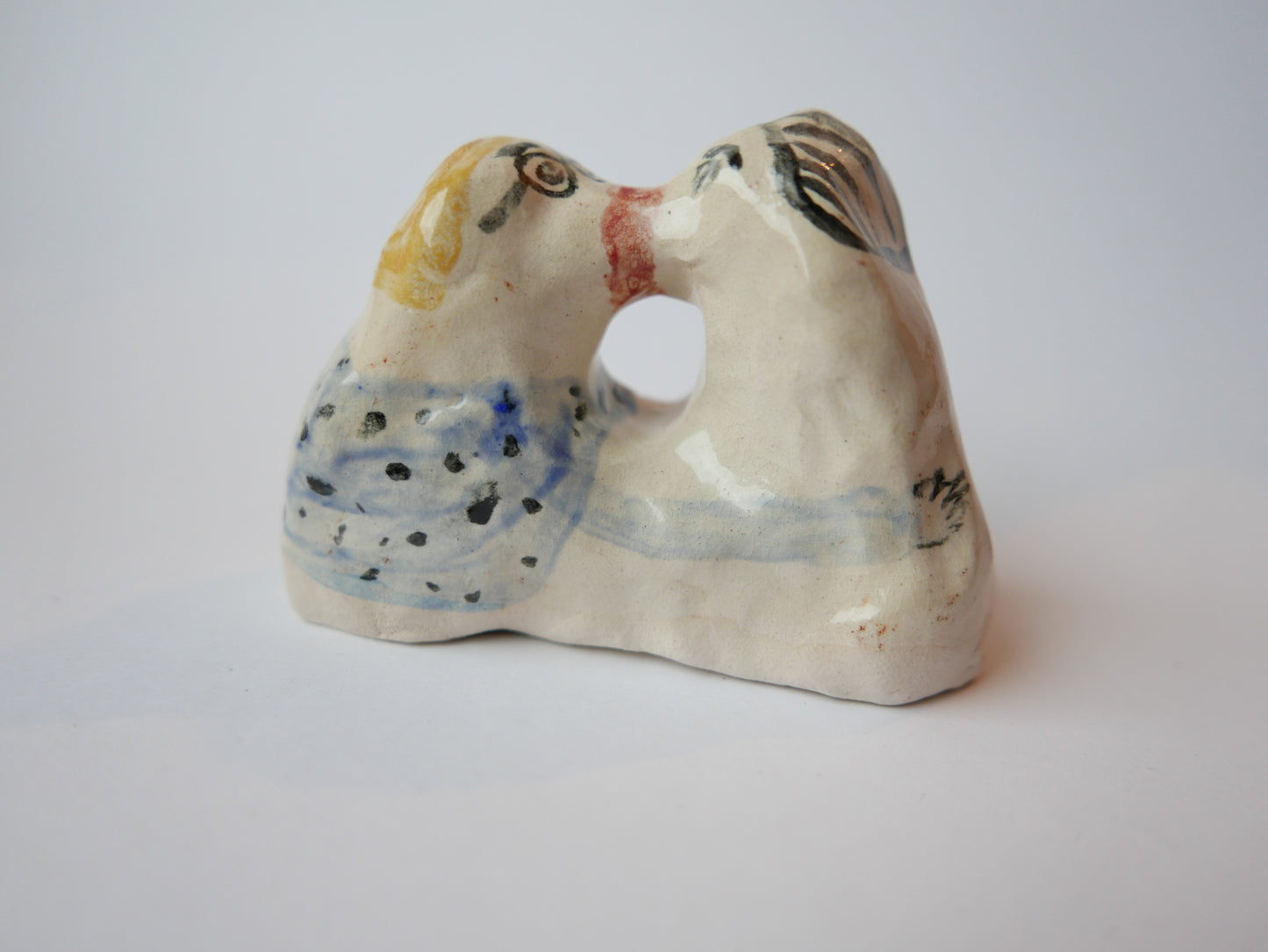 Kissers - A Ceramic Ornament