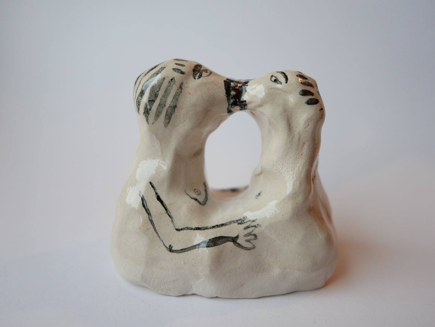 Kissers - A Ceramic Ornament