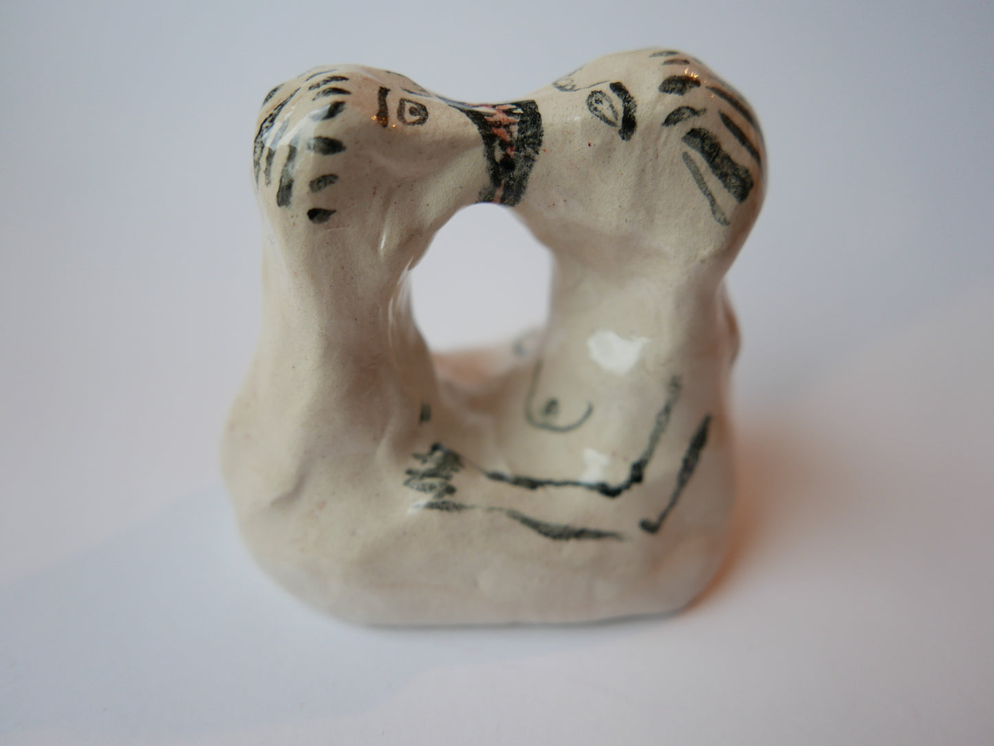 Kissers - A Ceramic Ornament