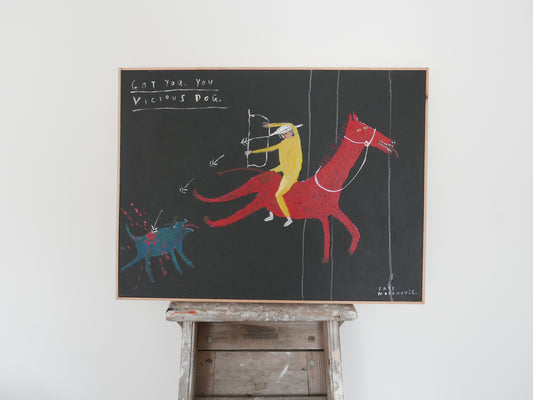 Got you, you vicious dog.