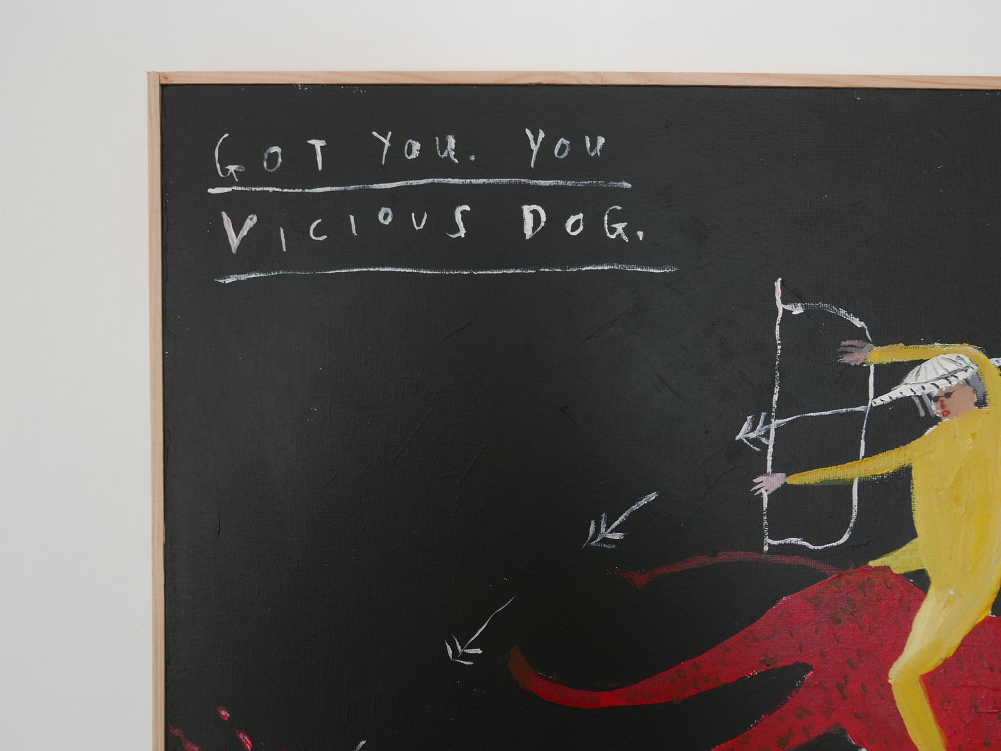 Got you, you vicious dog.