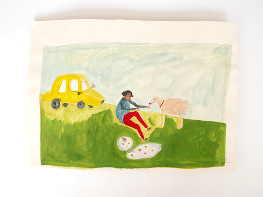Women and Their Dogs: an Eggy Picnic