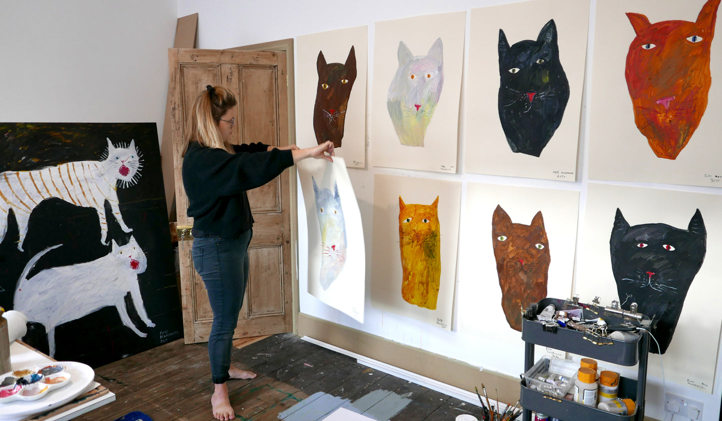 The Giant Cat Collection - Original Painting - Poe