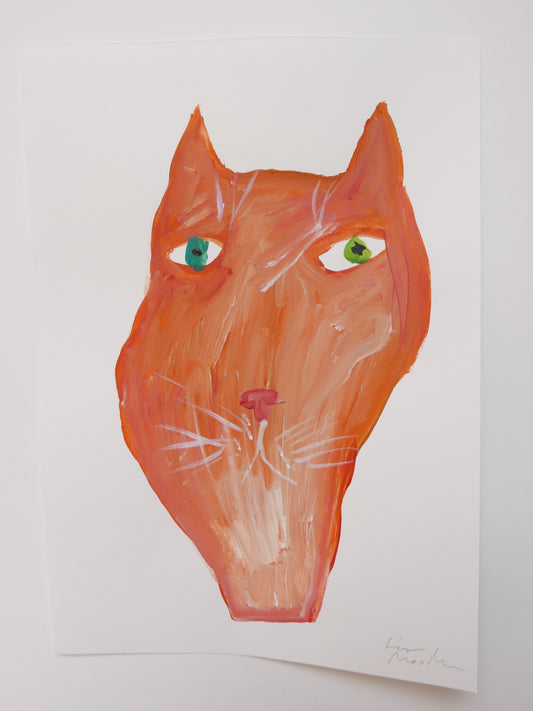 Small Big Cat Face reserved for F R