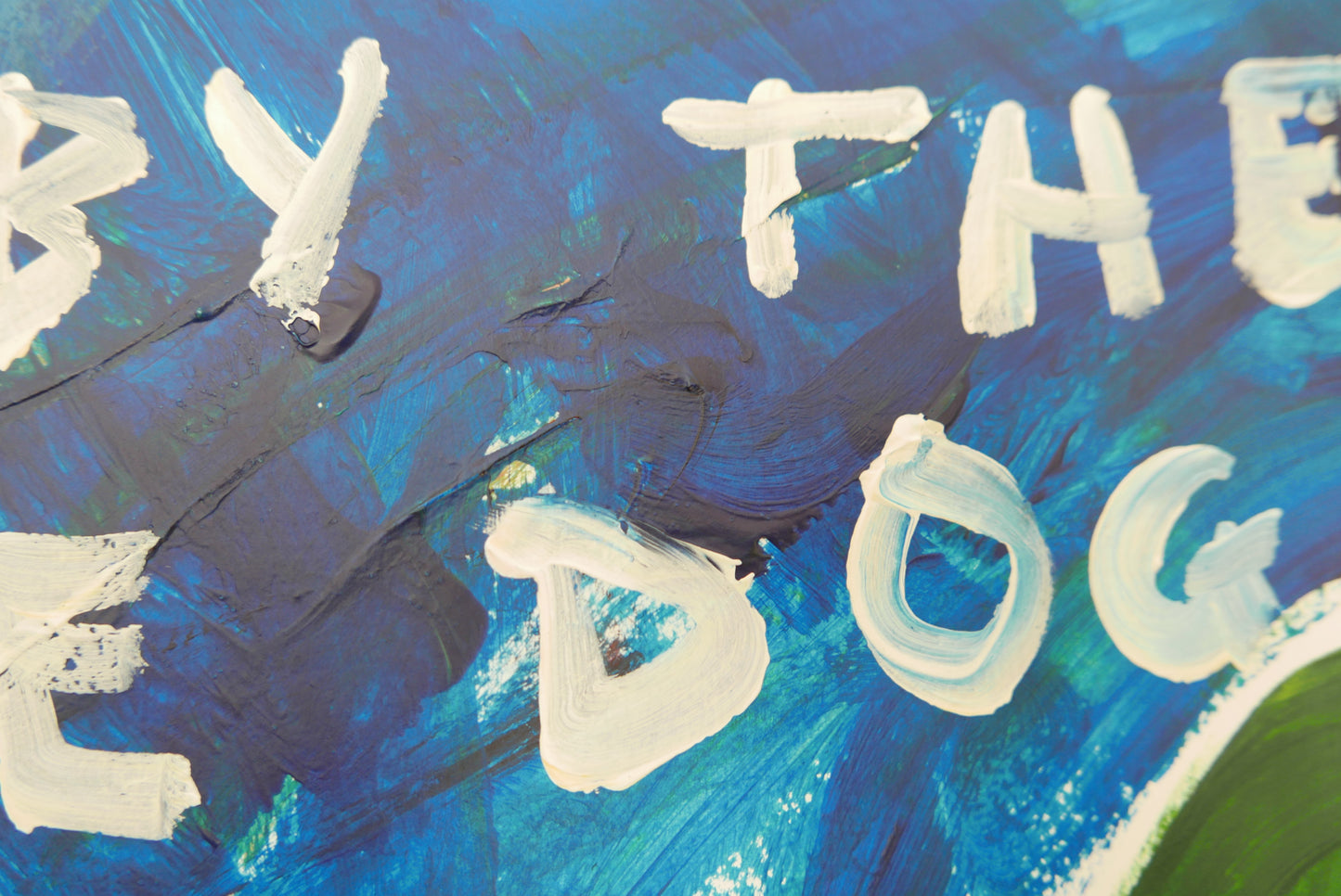 Crocodile Dog Attacks - A Pair of Paintings
