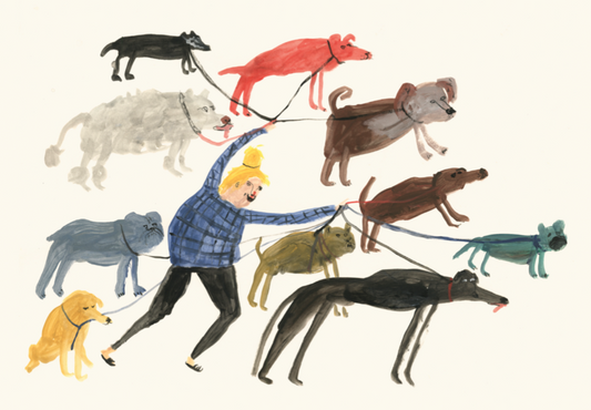 Dog Walking Lady