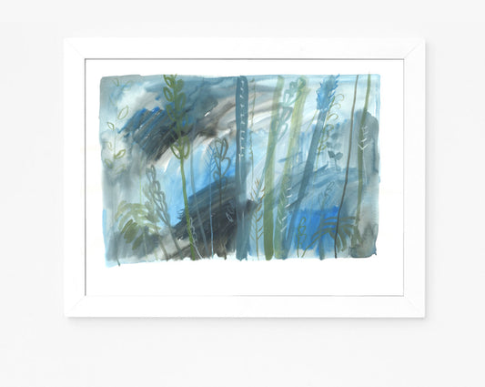 The Forest 002 - Original gouache painting on paper