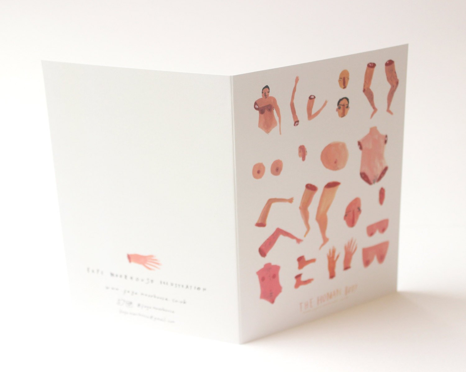The Human Body - Quirky, funny and rude greetings / christmas /birthday / valentines day card
