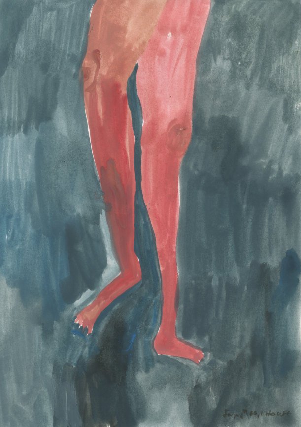 Original Faye Moorhouse Painting || LEGS ELEVEN 002