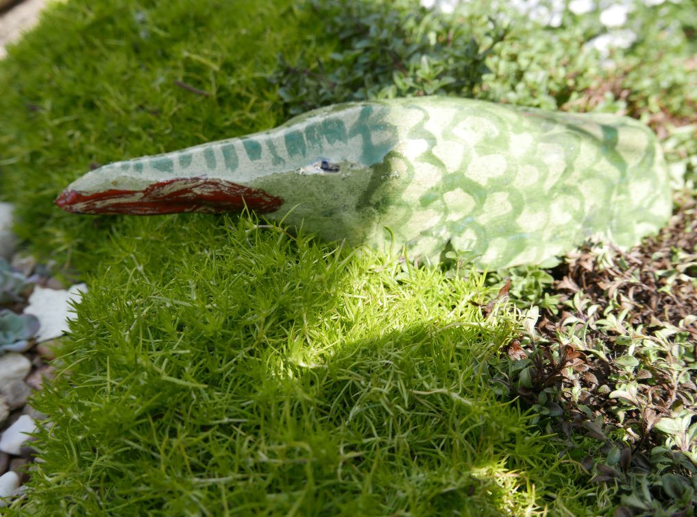 Ceramic Crocodile | Original Faye Moorhouse Pottery | Free International Shipping