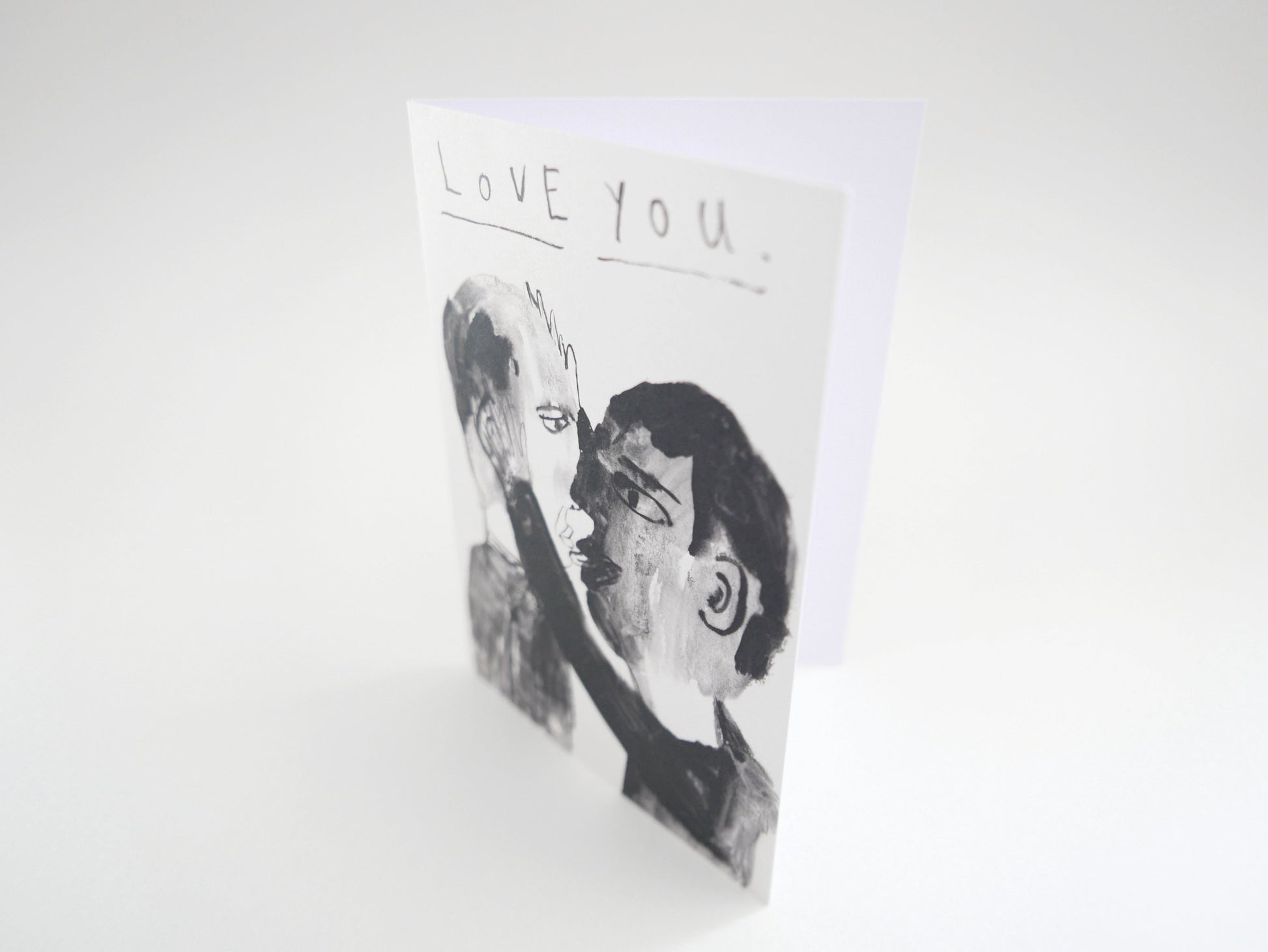 Love You - Kissy Kissy - Greetings Card