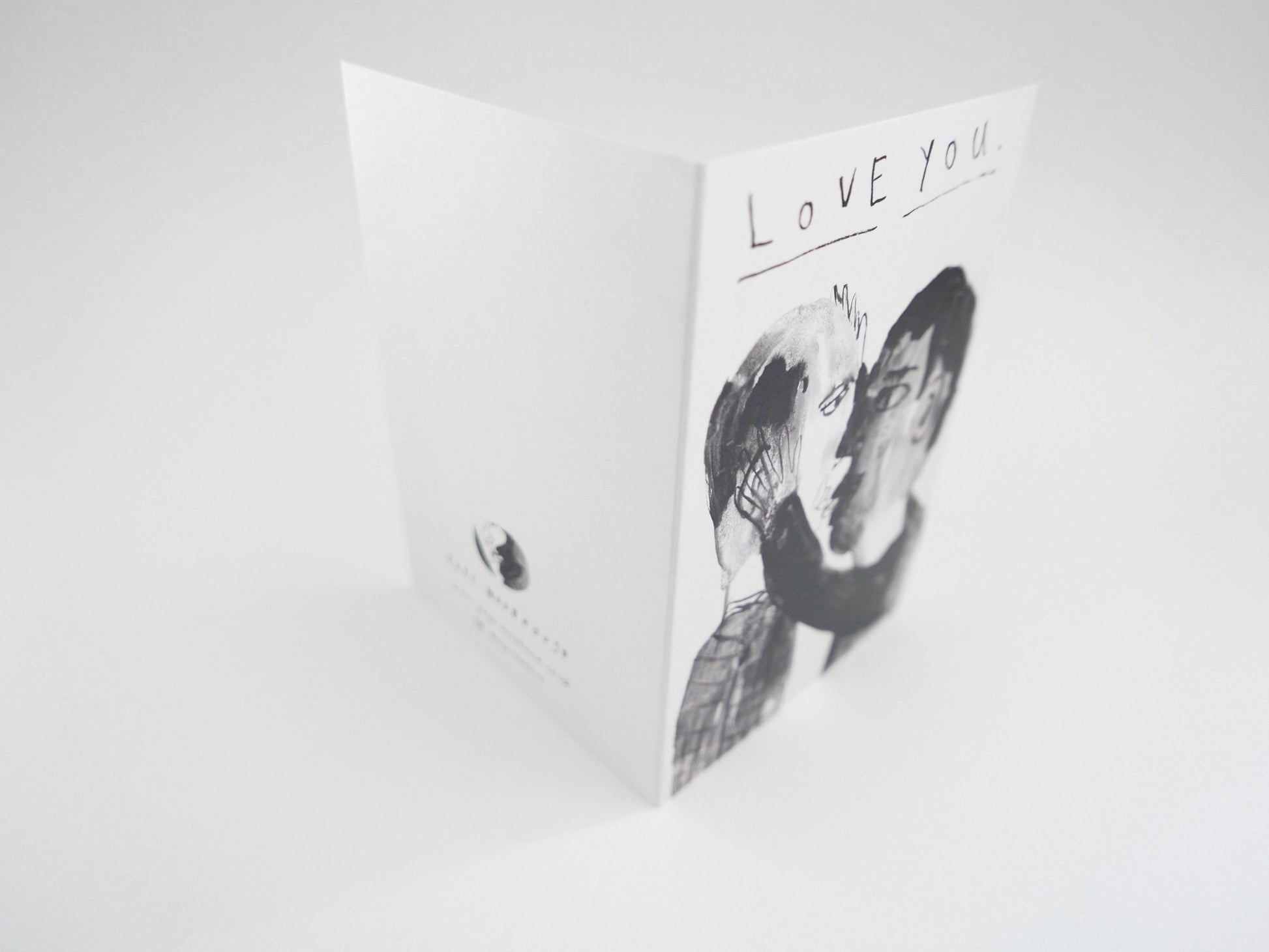 Love You - Kissy Kissy - Greetings Card