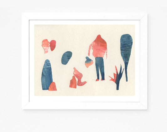 Original art collage on paper